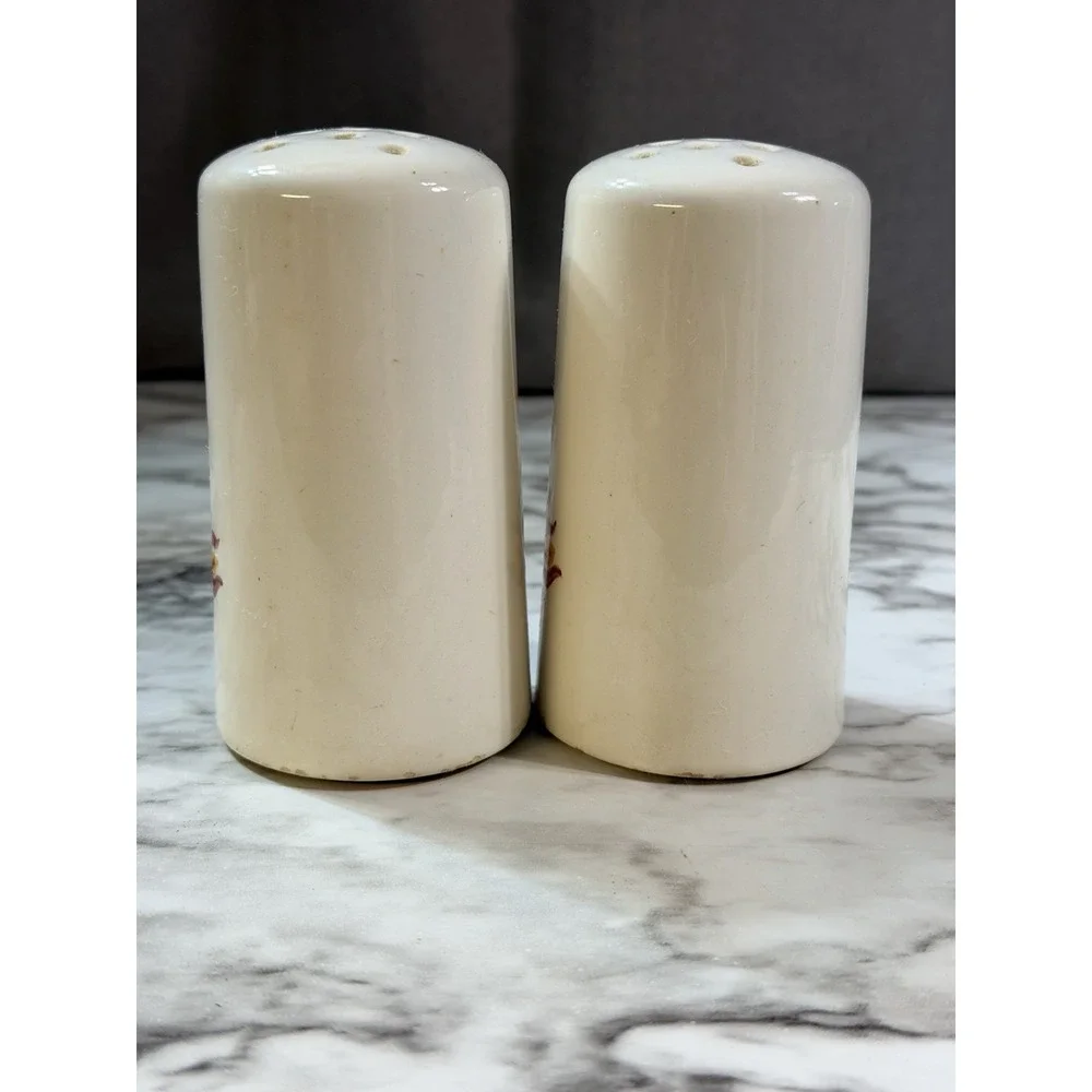VTG SALT &‎ PEPPER SHAKER CERAMIC W/BLUEBIRD~ DUTCHMAN 4.25